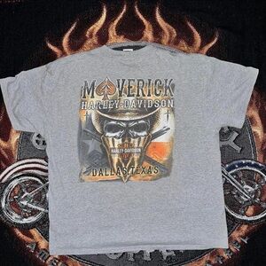 Harley-Davidson Gray Maverick Dallas Tee